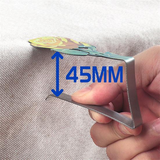 4Pcs Stainless Steel Rose Tablecloth Clip Non-slip Indoor Outdoor Wedding