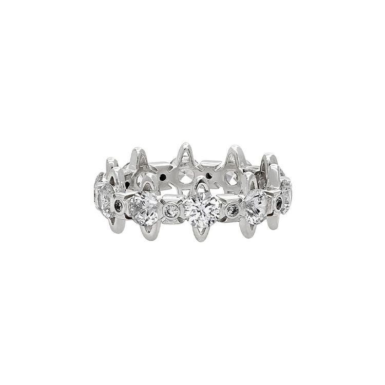 

Vivienne Westwood Fashionable Elegant Versatile 925 Silver Ring Women rings 6404016901P102P102 Box,S