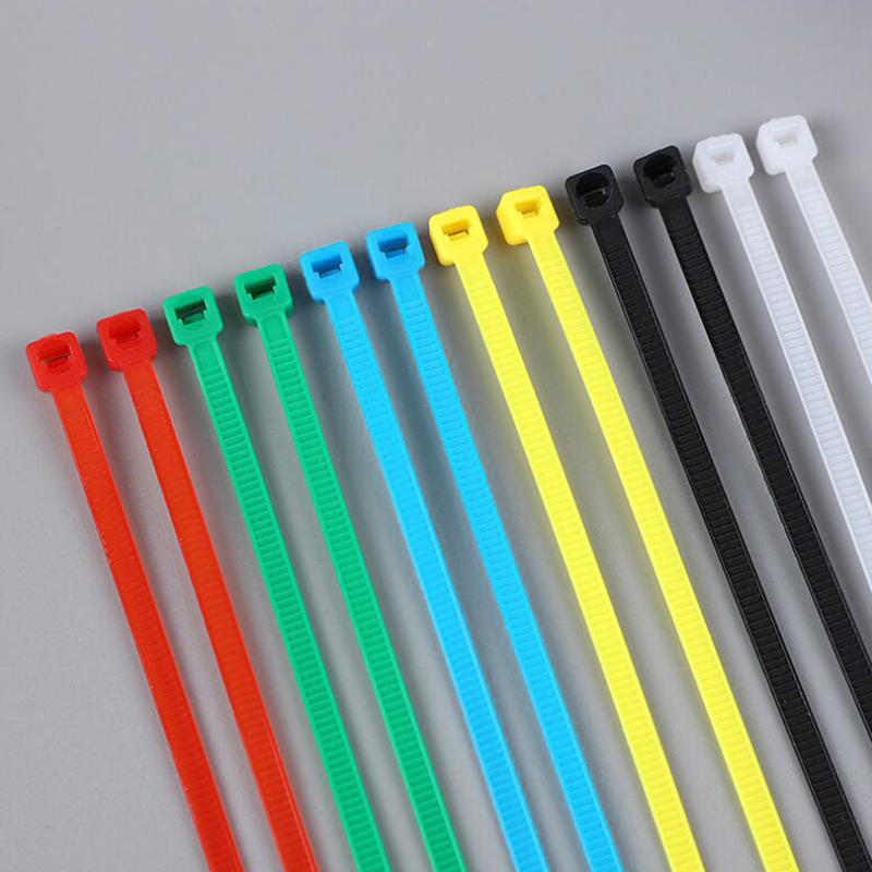 Durable 100Pcs/Pack Colorful Releasable Cable Nylon Zip Ties Multiple Reusable Buckles DIY Cable Ties For Fixing And Binding