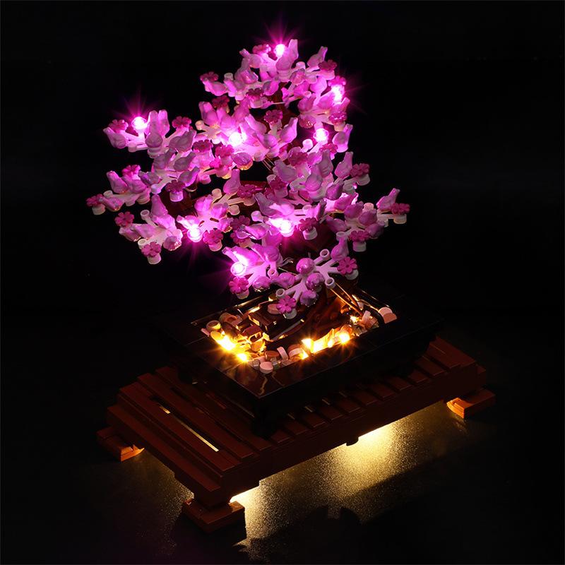 DIY LED-Beleuchtungsset für LEGO Icons 10281 Bonsai-Baum Baustein Spielzeug Dekoration Verstellbare Beleuchtungszubehörteile