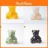 Crystal Resin Art Miniature Bear Desk Decor For Office And Home Gift Ideas