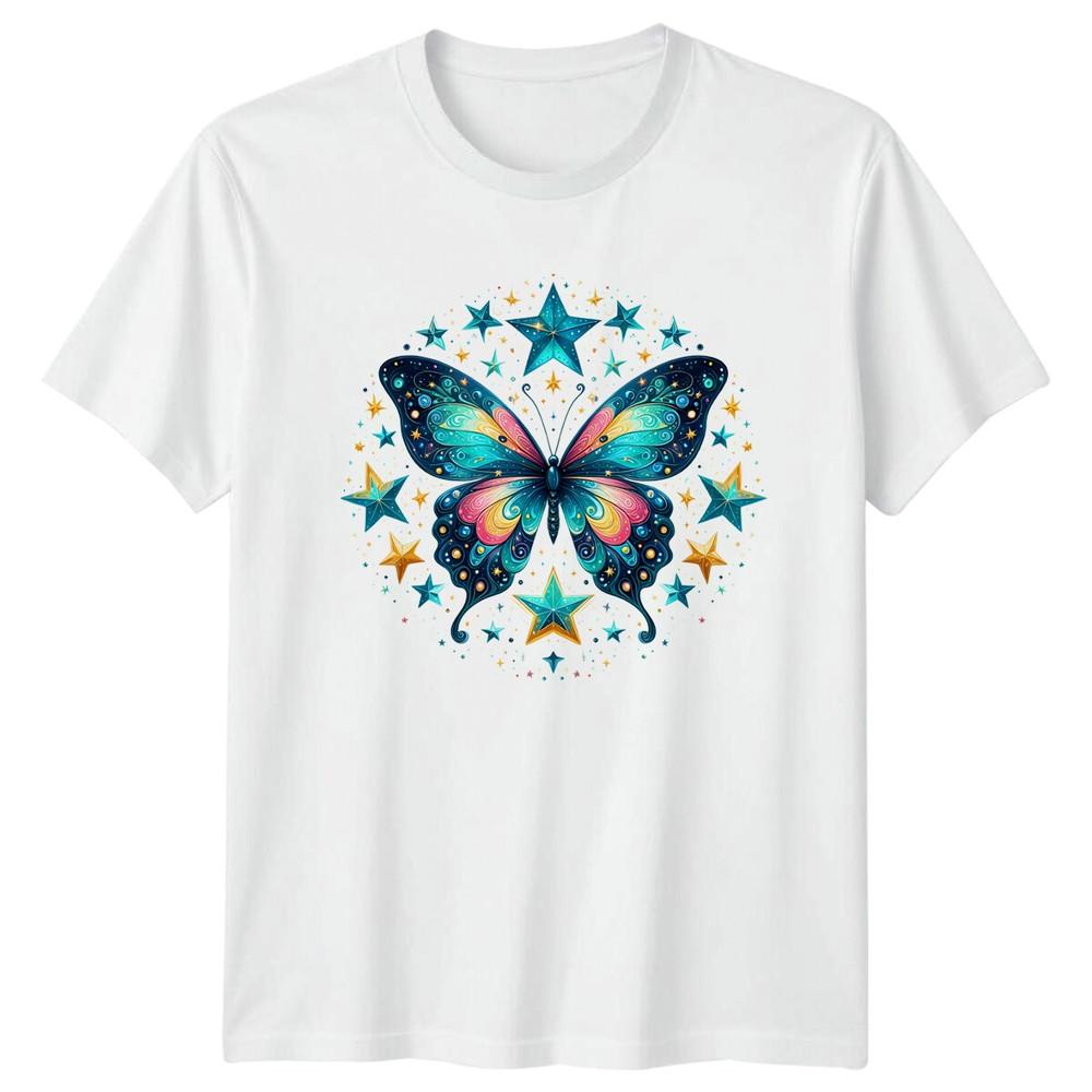 Celestial Butterfly Starry TShirt Magic Graphic Tee S
