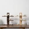 3-4 Layers Tea Cup Display Shelf Retro Design Wooden Tea Set Rack  Bedroom Organization