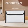 Fireproof Document Bag Zipper Closure Cash Safe Storage Waterproof Pouch with Sticky Strip for Certificates Money Cards