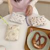 Cute Floral Cotton Wallet With Zip Pouch For Daily Use And Travel Storage For Girls