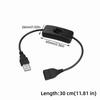 Durable PVC USB Cable USB Connection Rocker Switch USB Extension Switch Control On/Off Switch LED Desk Lamp
