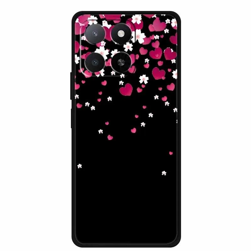 For Motorola G86 G56 Phone Case G 86 G 56 Coque Black Silicone Soft Back Cover For Motorola G86 Power Edge 60 60S Case Cartoon