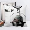 Canvas Printing Wall Art Saw Horror Movie Pillow Case Square Pillow Bedroom Sofa Leisure Comfort Cushion Home Decoration