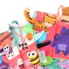 Eco-friendly Lion Tiger Brain Develop Cozy Touch Baby Toy Soft Tail Cloth Book for Aged 0-3 Rattle