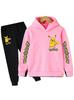 Unisex Anime Pikachu Hoodie Set for Kids - New Style