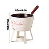 Chocolate Fondue Cup With Fork Ceramic Kitchen Gadgets Chocolate Melting Cup Mini Fondue Set For Christmas Birthday Party