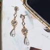 Zinc Zinc Alloy Pearl Drop Earrings Vintage Dangle Earrings Elegant Teardrop Earrings  Dating