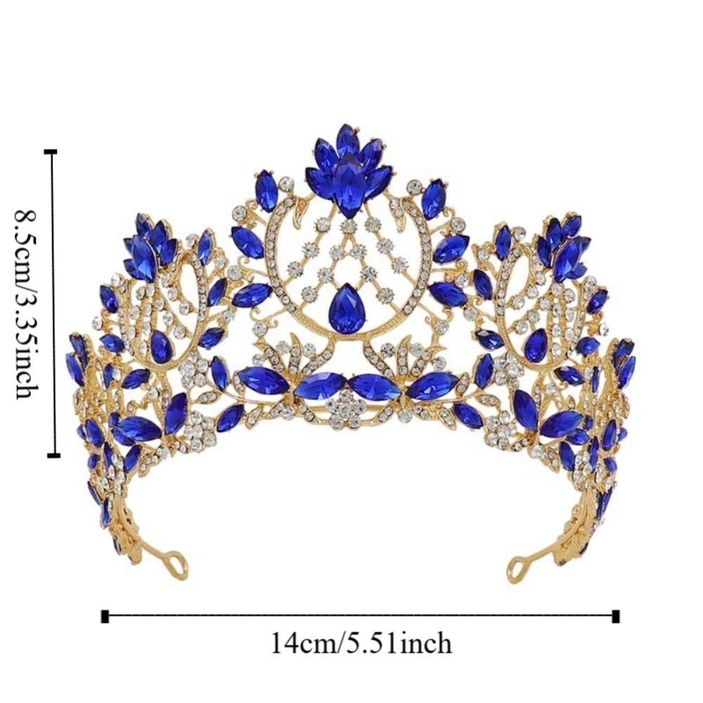 Rhinestone Baroque Pageant Crowns Luxury Crystal Queen Princess Tiara  Birthday Party