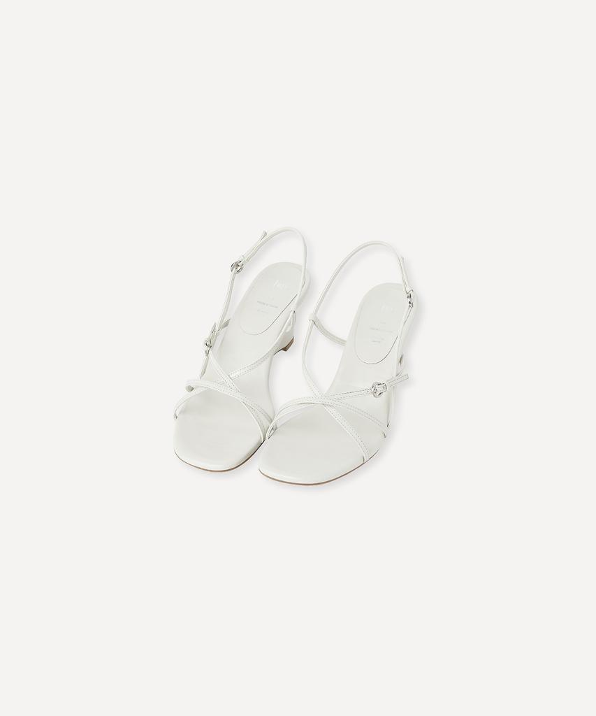 Howus Tones Strap Wedge Heel (White)