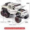 Maßstab 1:22 Benz G63 AMG 6x6 V12 Off-Road Black Pickup Modellauto, Spielzeugauto zum Zurückziehen aus Zinklegierung mit Sound und Licht für Kinder, Jungen und Mädchen als Geschenk