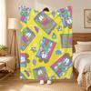 A fat yellow cat cute Garfiel Throw 240g flannel blanket, suitable for sofas, beds, offices,  exquisite gift blankets
