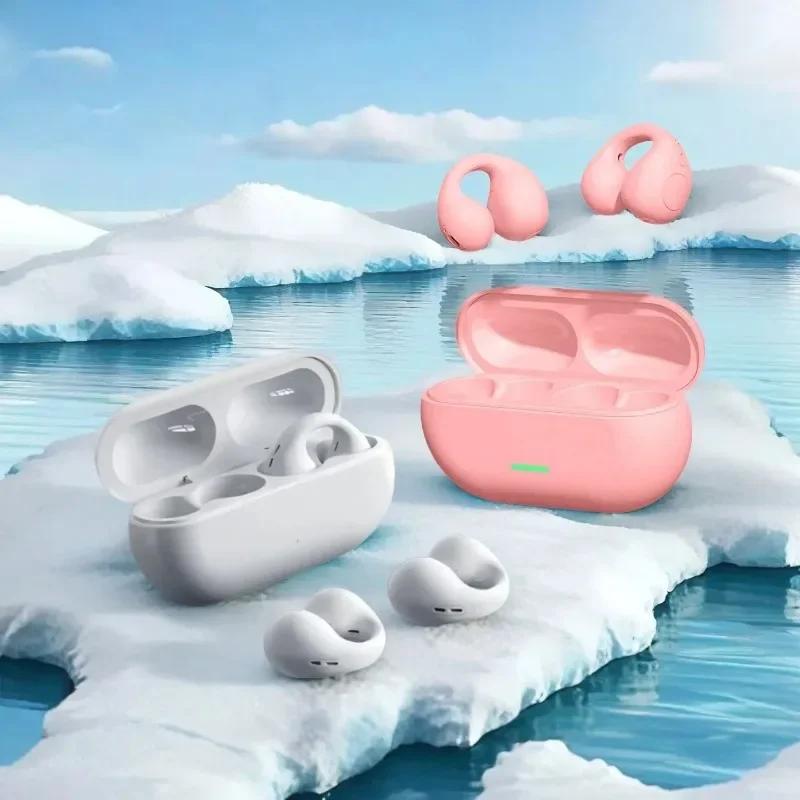 Xiaomi T75 Fone Bluetooth Headset 5.3 Wireless Air Conduction Headphones Clip Ear Music Noise Canceling HD Call Sports Gaming Earphone