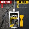 Asphalt Crack Repair Flexible Sealant Paste Strong Bond Waterproof Weather Resistant Quick Repair for Driveways Parking Lots Roads Sidewalks 200G