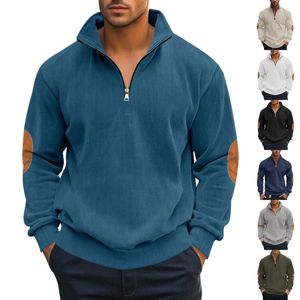 Men's Sweatshirt Loose Solid Color Outdoor Warm Breathable T-Shirt Top