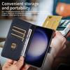 For Samsung Galaxy S23+ Leather Case Litchi Texture RFID Blocking Wallet Stand Phone Cover