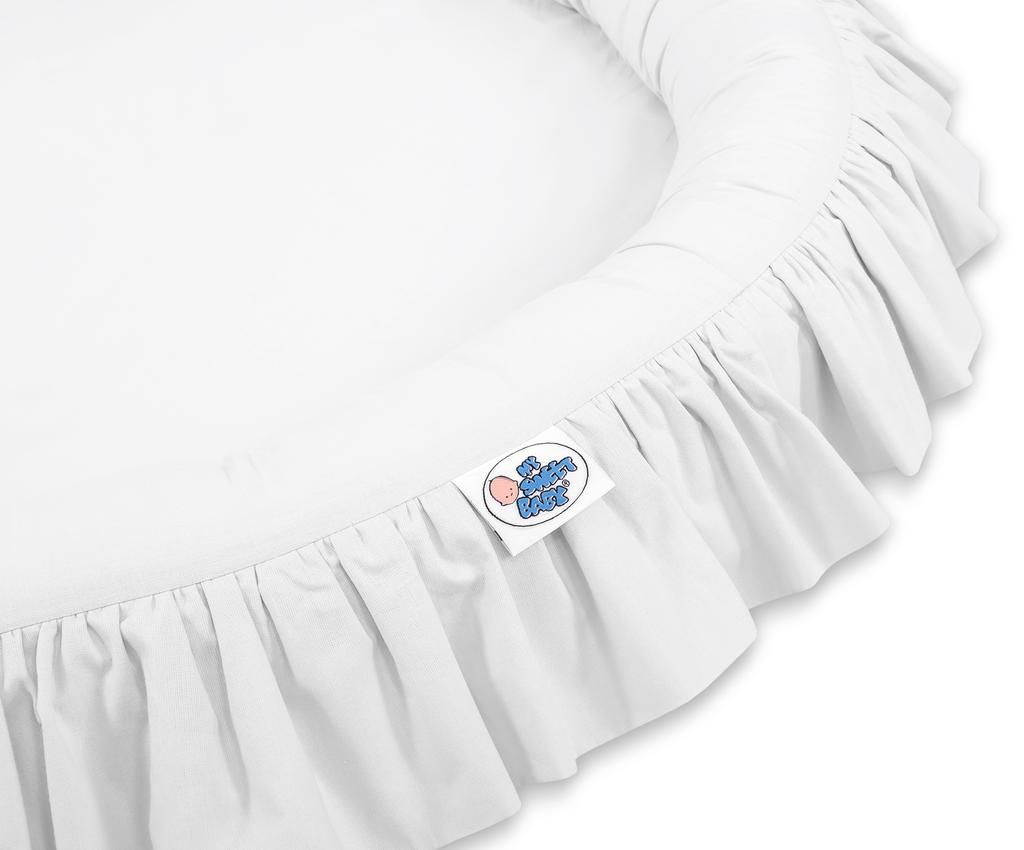 Nest with frill - white