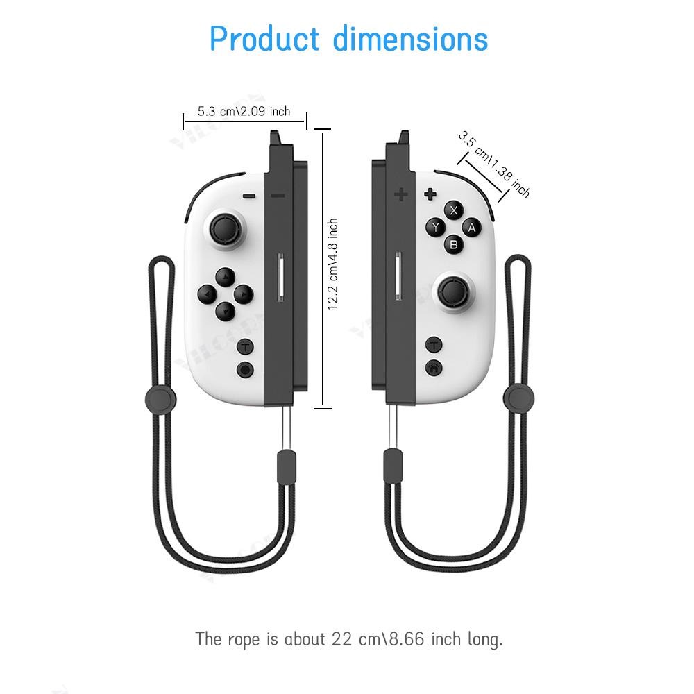 Magnetic RGB Joycons Game Controller for Switch 2 Joypad with Wrist Strap NS2 Gaming Joycon Lanyard Grip Switch Accessories