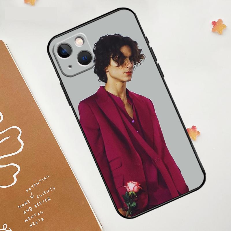 Timothee Chalamet Actor Case For iPhone 17 Pro Max 17 Air 16 15 14 13 12 11 Pro Max Plus Mini 16e Funda Cover