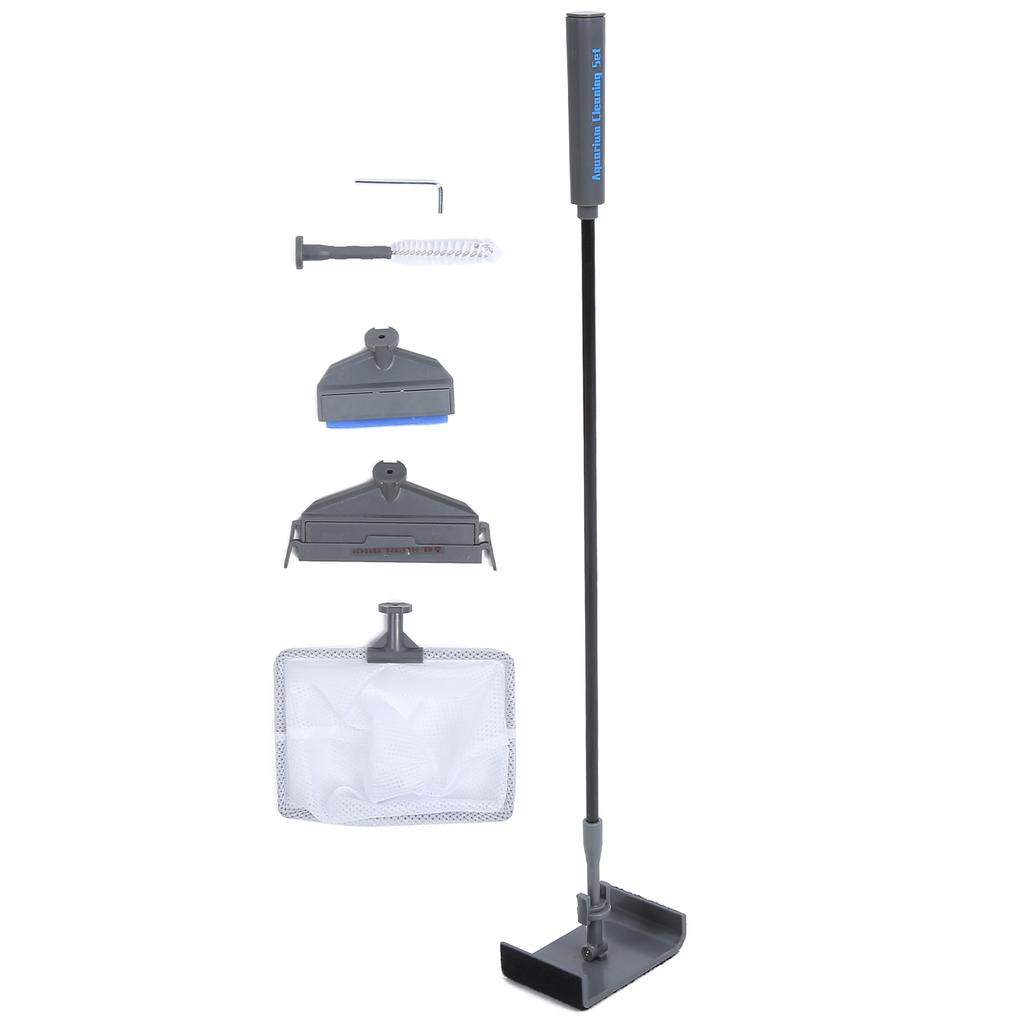 5 In 1 Multifunctional PVC and Silicone Aquarium Cleaning Tool Fish Tank Algae Scraper