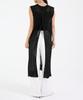 Eum Punching Long Knit Vest Dress Black