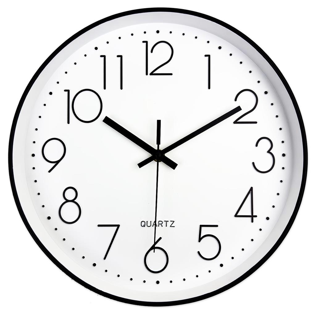 Silent Premium-Quality Quartz Superior-Grade Wall High-Standard Clock Superior-Grade Round Three-Dimensional First-Class Digital Latest-Design