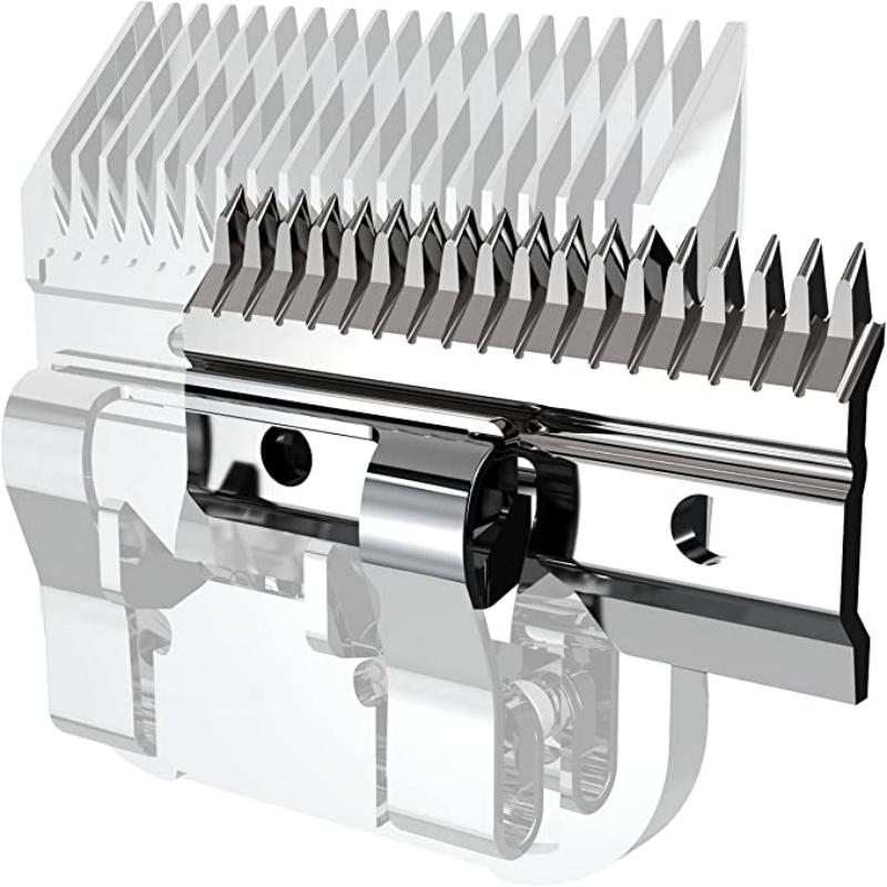 10pcs Black Fast Feed Ceramic Blades Replacement Blades for Oster Fast Feed Clipper A5 Grooming Clippers Movable Blade