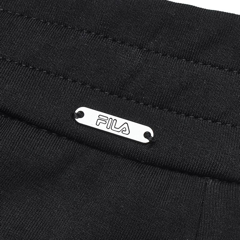 Fila White Series Versatile Loose Knit Straight Leg Casual Pants Women Bottoms Black F11W513606F-BK