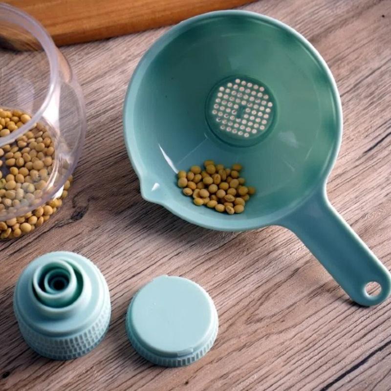 Practical Large-diameter Funnel Six In One Multifunctional Plastic Funnel Jam Making Funnel Kitchen Supplies and Small Tools