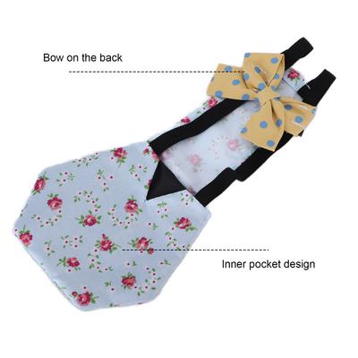 Pet Chicken Duck Diapers Polyester Waterproof Breathable Goose Clothes Diaper with Bow for Poultry