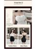 Low-cut Semi-sheer Fur Patchwork Spaghetti Strap Bodycon Dress, 2026 Niche Style