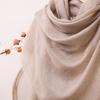 Inner Mongolia Water Soluble Cashmere Vertical Stripe Scarf - Women's Sunscreen Neck Warmer and Versatile Winter Shawl