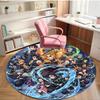 Demon Slayer Print Round Rug, Washable Floor Carpet, For Entryway Dorm Laundry Room Office Study, Home Decor Birthday Christmas Gift