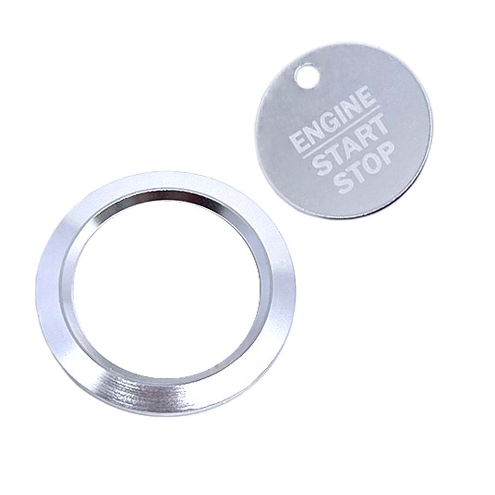 Car Engine Start Stop Button Cover Ignition Key Push Cover Rings For Ford F150 F-150 Kuga Focus MK4 Fiesta ST Car Accessories