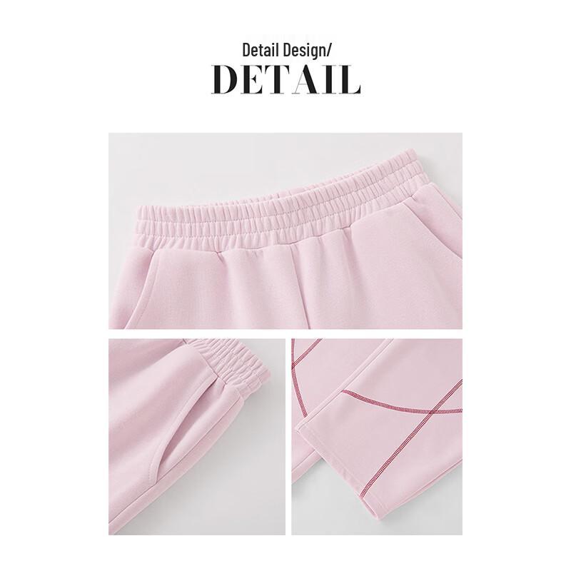 FivePlus Girls' Color-block Sweatshirt & Wide-leg Pants Set