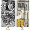 24/28 Pocket Hanging Metal Hooks Over Door Shoe Organiser Polyester Fabric