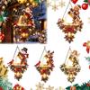Dreamy Winter Party Ornament Christmas Garden Lantern Magic Pouring Light Hanging Ornament LED Warm Reusable Decor Glow Lighted Santa Snowman