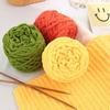 100g/Knäuel Chenille Strickgarn Weiche Eisstreifenlinie Baumwollgarn DIY Wollgarn zum Handstricken Schal Dicke Wolle Großhandel