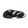 Herren Römersandalen Schwarz Weiß Leder Gladiator Sandalen Outdoor Sommer Offene Zehen Strandschuhe