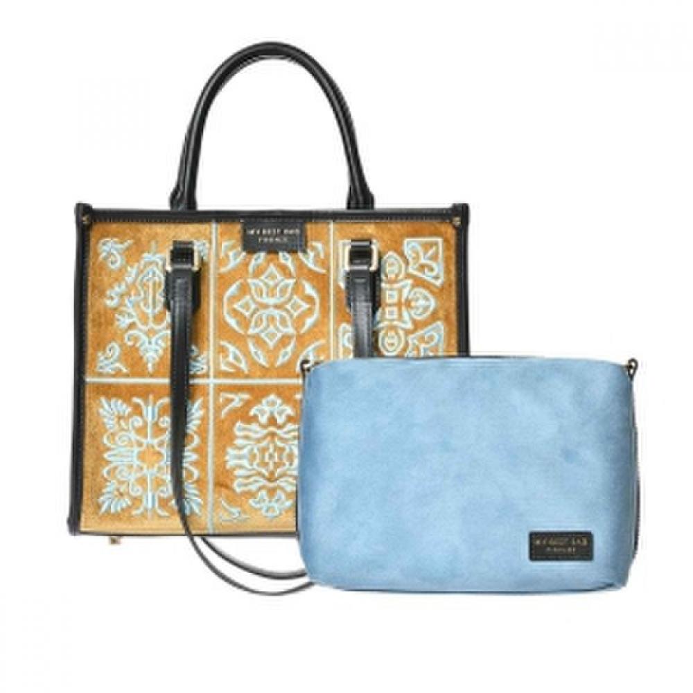 Riccio Anna Sametová vyšívaná taška Moje nejlepší taška  hs53Myb203