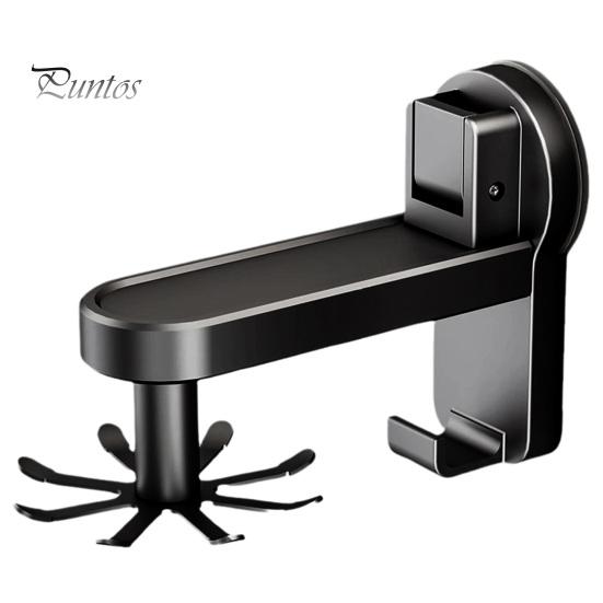 

Держатель для кухонных принадлежностей на присоске, прочный, выдерживающий нагрузку, простой монтаж, настенный, вращающийся на 360 градусов, вешалка для кухонных принадлежностей чёрный