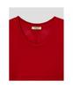 Anggae Scoop Neck Short Sleeve Tshirt Red