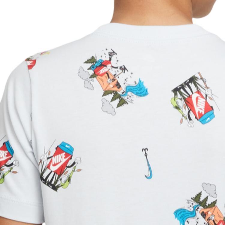 Nike Kids T Shirts Crew Neck Moderate DQ3856-100