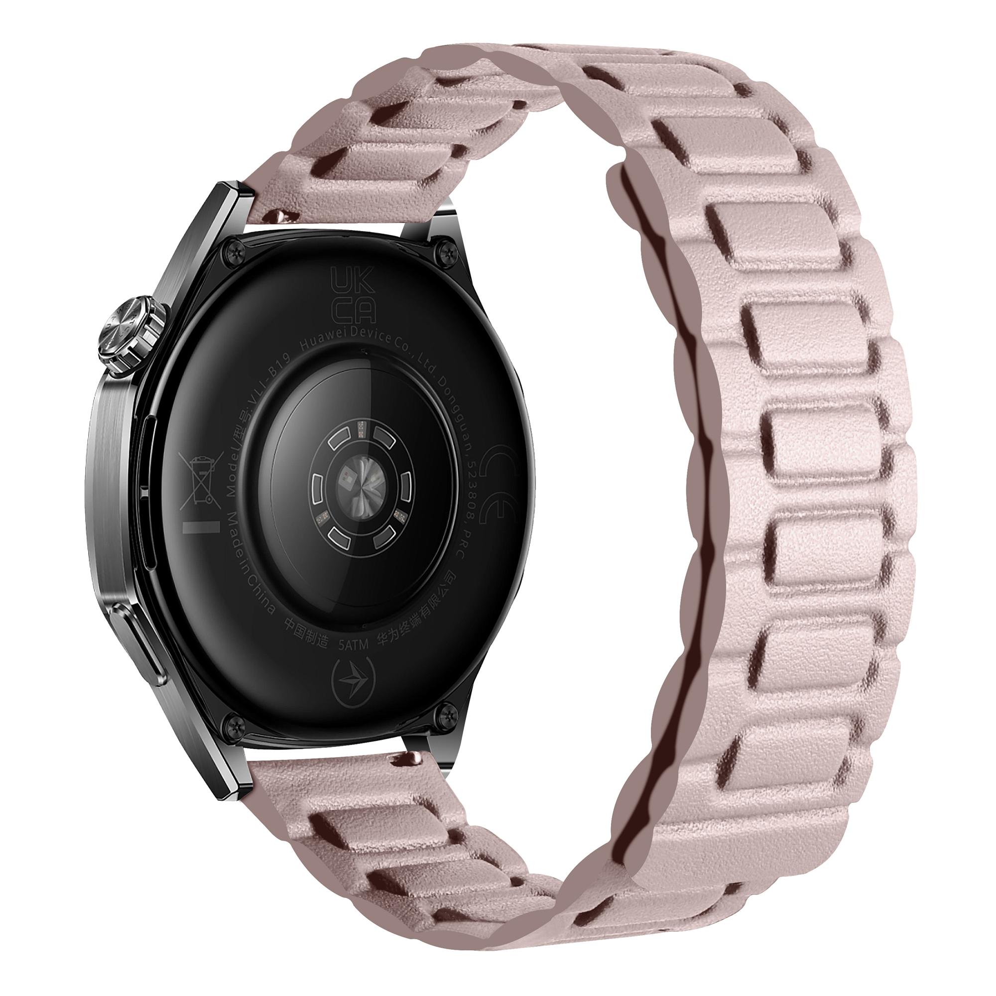 

Replacement Watch Band 20mm Universal 3-Bead Magnetic Leather Strap Khaki