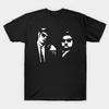 Męska Czarna Koszulka z Nadrukiem Blues Brothers Nadruk na Papierze Transferowym Bez Wycinania Bawełniana Koszulka