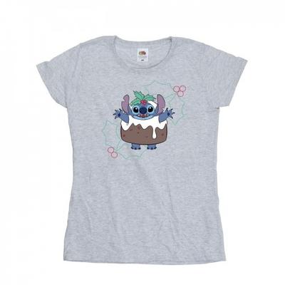 Womens/Ladies Lilo & Stitch Pudding Holly Cotton T-Shirt